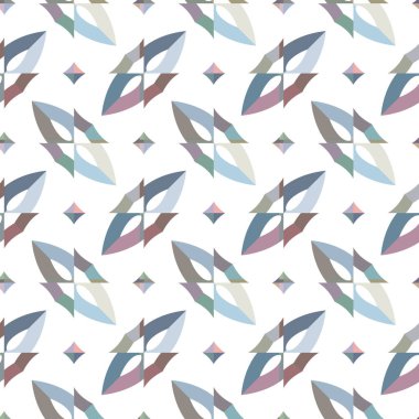 Modern geometrik vektör tasarımı, kusursuz desen çizimi