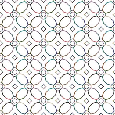 Geometrik süsleme soyut vektör arkaplanı