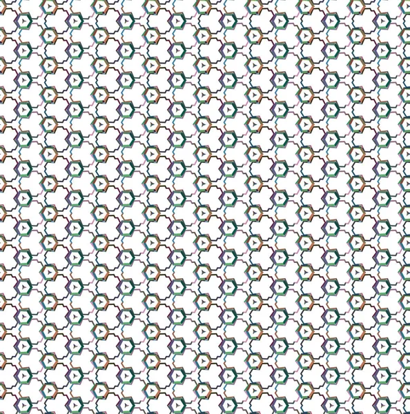 Formes Colorées Géométriques Ornement Abstrait Fond Vectoriel — Image vectorielle