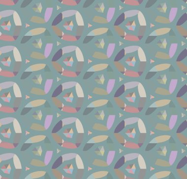 Geometrik renkli şekiller, soyut vektör arkaplanı süslemesi