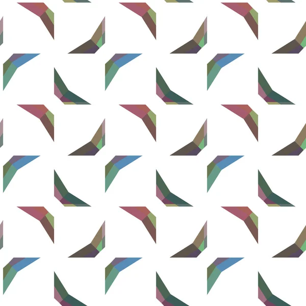 Geometrische Farbige Formen Ornament Abstrakter Vektorhintergrund — Stockvektor