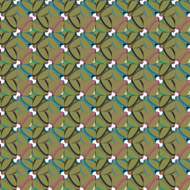 Geometrik süsleme soyut vektör arkaplanı