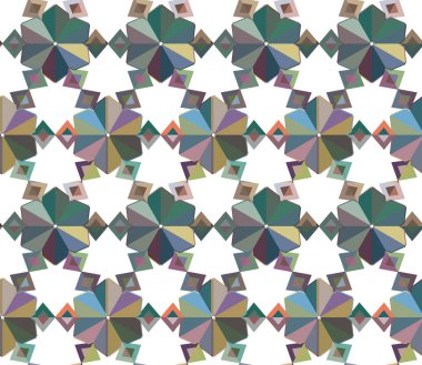 Geometrik süsleme soyut vektör arkaplanı