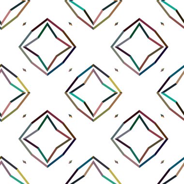 Geometrik süsleme soyut vektör arkaplanı