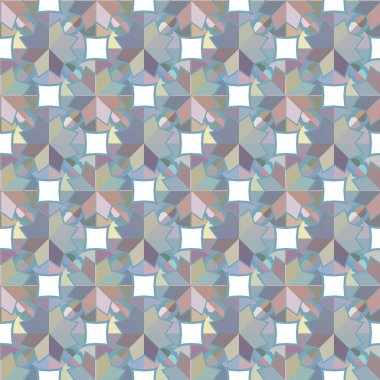 Modern geometrik vektör tasarımı, kusursuz desen çizimi