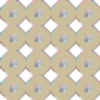 Modern geometrik vektör tasarımı, kusursuz desen çizimi