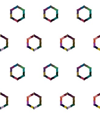 Geometrik renkli şekiller, soyut vektör arkaplanı süslemesi