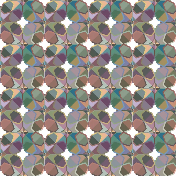 Forme Geometriche Colorate Ornamento Astratto Vettore Sfondo — Vettoriale Stock