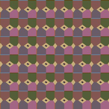 Modern geometrik vektör tasarımı, kusursuz desen çizimi