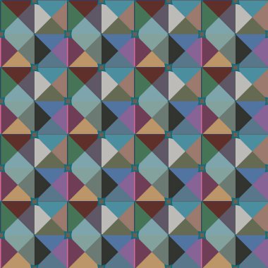 Modern geometrik vektör tasarımı, kusursuz desen çizimi