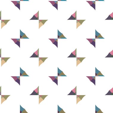 Modern geometrik vektör tasarımı, kusursuz desen çizimi