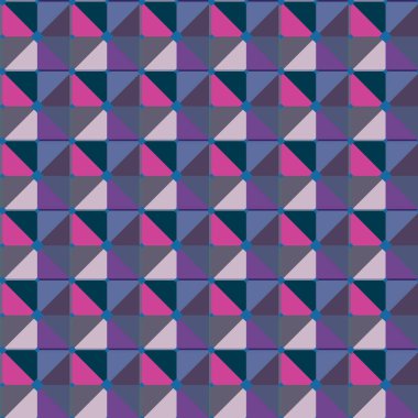 Soyut geometrik şekillerin kusursuz deseni. vektör illüstrasyonu