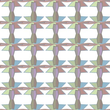 Soyut geometrik şekillerin kusursuz deseni. vektör illüstrasyonu