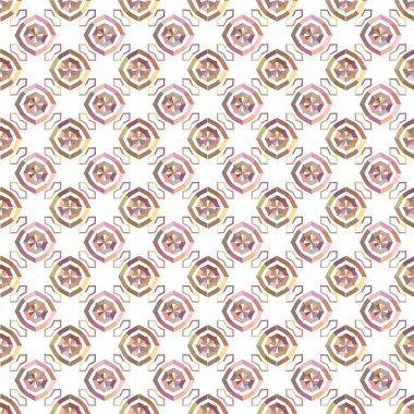 Soyut geometrik şekillerin kusursuz deseni. vektör illüstrasyonu