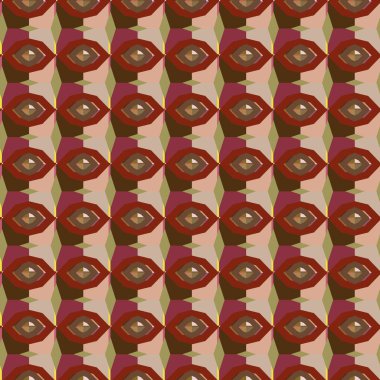 Soyut geometrik şekillerin kusursuz deseni. vektör illüstrasyonu