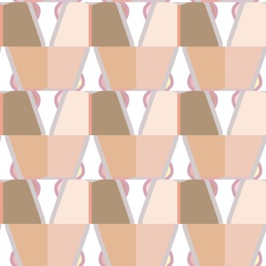 Soyut geometrik şekillerin kusursuz deseni. vektör illüstrasyonu