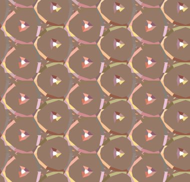 Soyut geometrik şekillerin kusursuz deseni. vektör illüstrasyonu