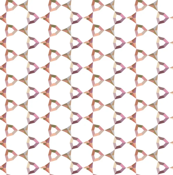 Naadloos Patroon Van Abstracte Geometrische Vormen Vectorillustratie — Stockvector