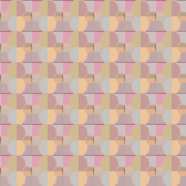 Soyut geometrik şekillerin kusursuz deseni. vektör illüstrasyonu