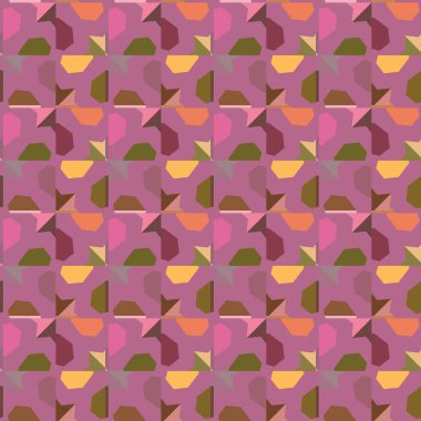 geometrik şekil tasarımlı kusursuz desen