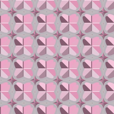 Soyut geometrik şekillerin kusursuz deseni. vektör illüstrasyonu