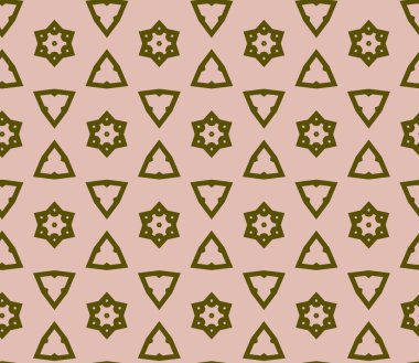 Soyut geometrik şekillerin kusursuz deseni. vektör illüstrasyonu