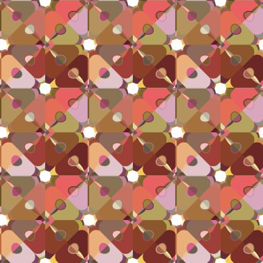 geometrik şekil tasarımlı kusursuz desen