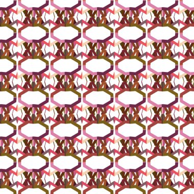 geometrik şekil tasarımlı kusursuz desen