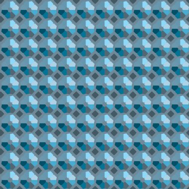 Soyut geometrik şekillerin kusursuz deseni. vektör illüstrasyonu