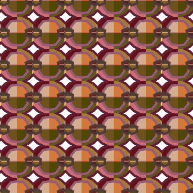 geometrik şekil tasarımlı kusursuz desen