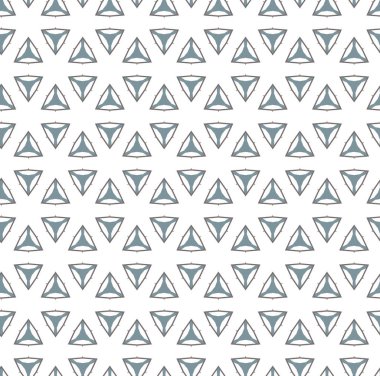 Soyut geometrik şekillerin kusursuz deseni, vektör illüstrasyonu