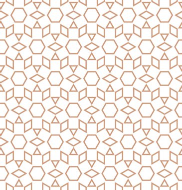 Soyut geometrik şekillerin kusursuz deseni. vektör illüstrasyonu
