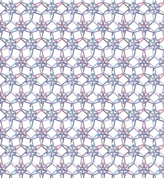 Bezproblémový Vzor Abstraktních Geometrických Tvarů Vektorová Ilustrace — Stockový vektor