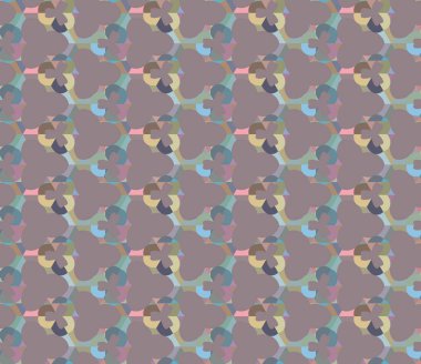 Modern geometrik vektör tasarımı, kusursuz desen çizimi