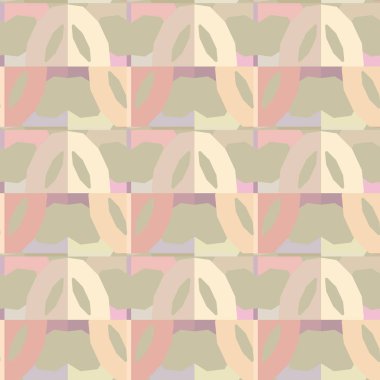 Soyut geometrik şekillerin kusursuz deseni. vektör illüstrasyonu