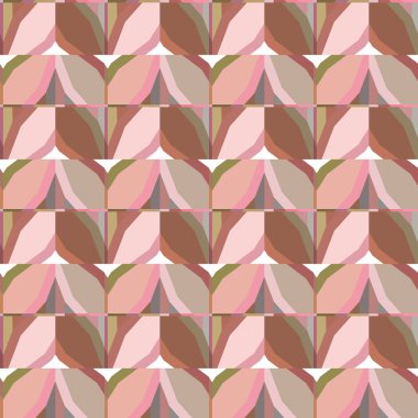 Soyut geometrik şekillerin kusursuz deseni. vektör illüstrasyonu