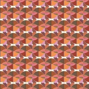 Modern geometrik vektör tasarımı, kusursuz desen çizimi