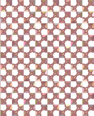 Soyut geometrik şekillerin kusursuz deseni. vektör illüstrasyonu