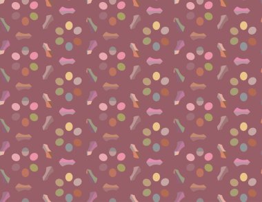 Soyut geometrik şekillerin kusursuz deseni. vektör illüstrasyonu