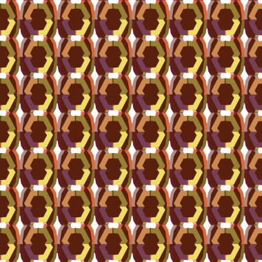 Soyut geometrik şekillerin kusursuz deseni. vektör illüstrasyonu