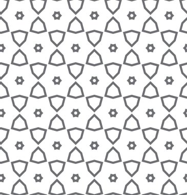 Soyut geometrik şekillerin kusursuz deseni. vektör illüstrasyonu