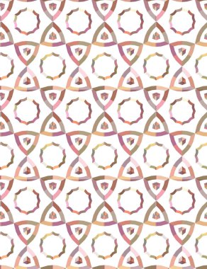 Soyut geometrik şekillerin kusursuz deseni. vektör illüstrasyonu