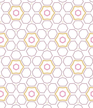 Soyut geometrik şekillerin kusursuz deseni. vektör illüstrasyonu