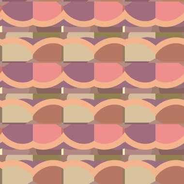 Soyut geometrik şekillerin kusursuz deseni. vektör illüstrasyonu