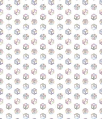 Modern geometrik vektör tasarımı, kusursuz desen çizimi