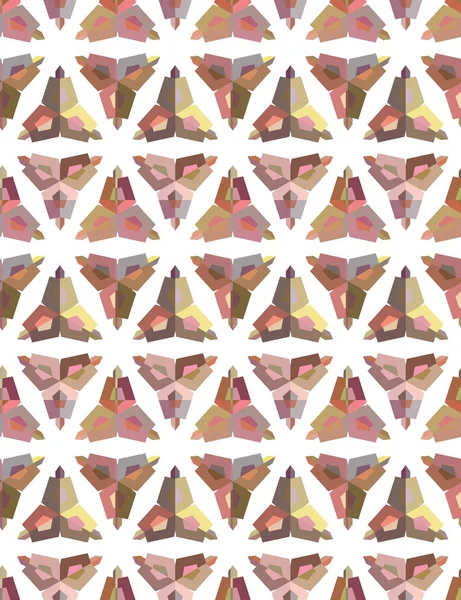 Soyut geometrik şekillerin kusursuz deseni. vektör illüstrasyonu