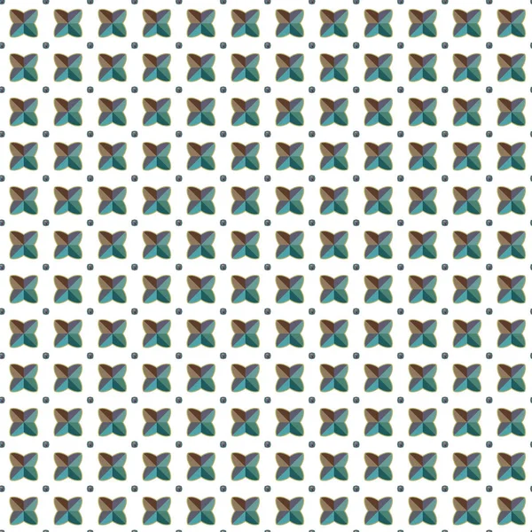 Naadloos Patroon Van Abstracte Geometrische Vormen Vectorillustratie — Stockvector