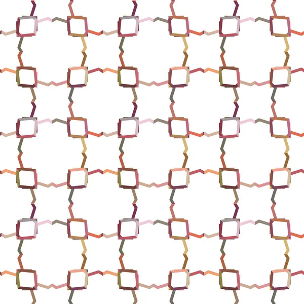 Padrão Sem Costura Formas Geométricas Abstratas Ilustração Vetorial — Vetor de Stock