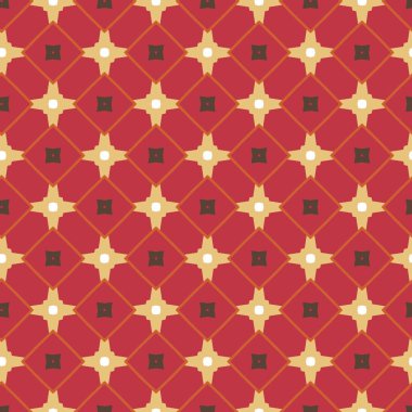 Soyut geometrik şekillerin kusursuz deseni. vektör illüstrasyonu