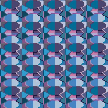 Soyut geometrik şekillerin kusursuz deseni. vektör illüstrasyonu